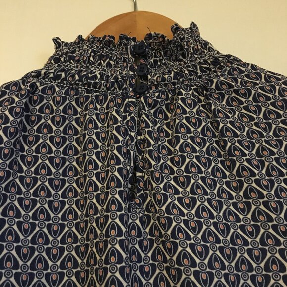 NWT Max Studio Bohemian Balloon Sleeve Mock Neck Maxi Dress - Picture 8 of 16